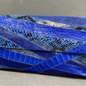 Genuine PYTHON/CROCODILE/LIZARD clutch bag